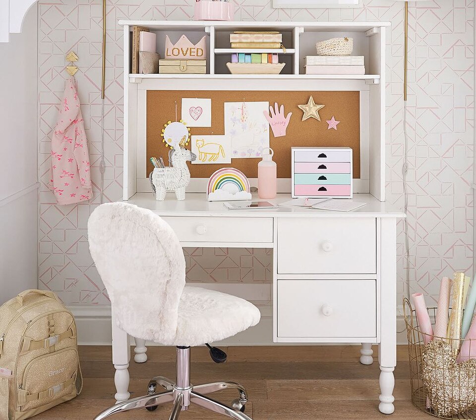 Catalina Storage Desk & Large Hutch Pottery Barn Kids Australia